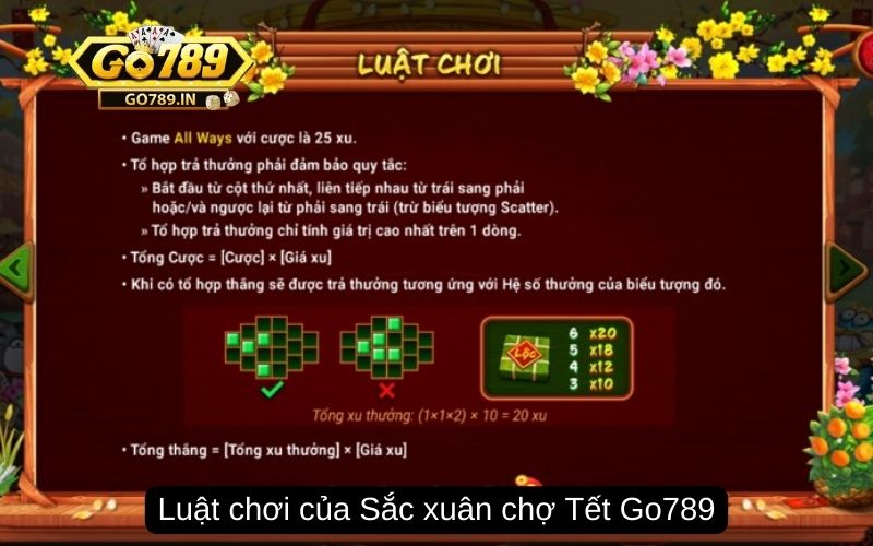 Luật chơi của Sắc xuân chợ Tết Go789